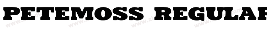 Petemoss Regular字体转换